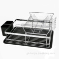 China 2 Tier Standing Steel Dish Rack Factory